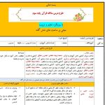 طرح درس تمام ساحتی سالانه قرآن سوم ابتدایی