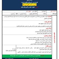 طرح درس ساحتی مفهوم حجم ریاضی پایه پنجم ابتدایی