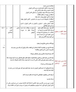 طرح درس ساحتی مفهوم حجم ریاضی پایه پنجم ابتدایی