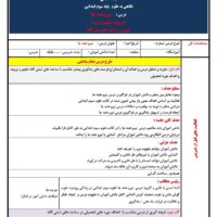 طرح درس تمام ساحتی نیرو همه جا علوم پایه سوم ابتدایی