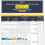 طرح درس تمام ساحتی ملی درس آواز گنجشک فارسی سوم