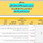 طرح درس تمام ساحتی ملی درس رازی و ساخت بیمارستان فارسی پنجم