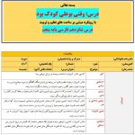 طرح درس تمام ساحتی ملی درس ۱۶ بوعلی کودک بود فارسی پنجم