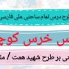 طرح درس تمام ساحتی ملی درس خرس کوچولو فارسی دوم