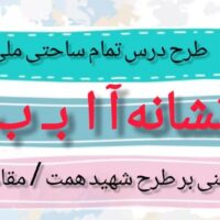 طرح درس تمام ساحتی ملی نشانه آ ب درس آب و باران فارسی خوانداری