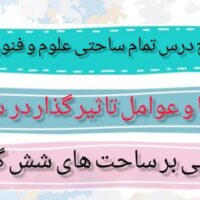 طرح درس تمام ساحتی سازه ها و عوامل تاثیر گذار در شعر فارسی علوم و فنون دهم