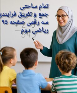 طرح درس تمام ساحتی جمع و تفریق فرایندی سه‌رقمی | ریاضی دوم دبستان | صفحه ۹۵ | دانش برتر