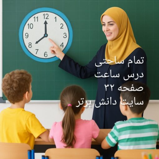 طرح درس تمام‌ساحتی درس ساعت – ریاضی پایه دوم | ویژه جشنواره‌ها و آموزش استاندارد | اثر دکتر پیمان عرفانی