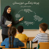 طراحی آموزشی علوم سوم | چرخه زندگی دوزیستان بر اساس ساحت‌های شش‌گانه
