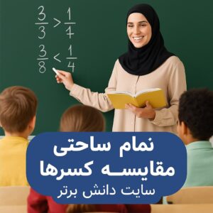 طرح درس تمامساحتی مقایسهی کسرها – ریاضی سوم