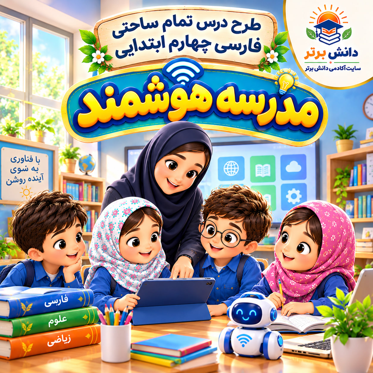 طرح درس تمام ساحتی مدرسه هوشمند | مقام آور